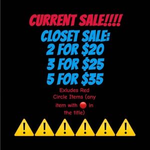 ⚠️Closet Sale⚠️